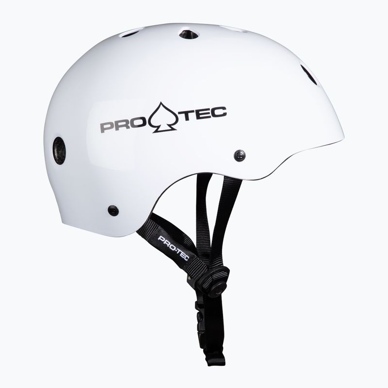 Pro-Tec Classic Certified Helm glänzend weiß 2