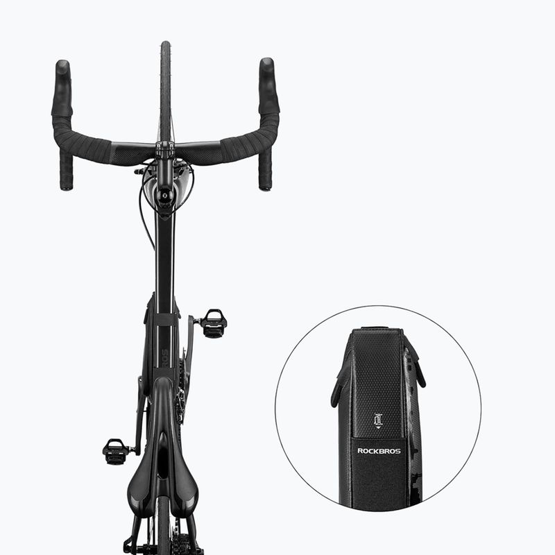 Rockbros B39-2 1,5 l schwarz Fahrrad Rahmentasche 9