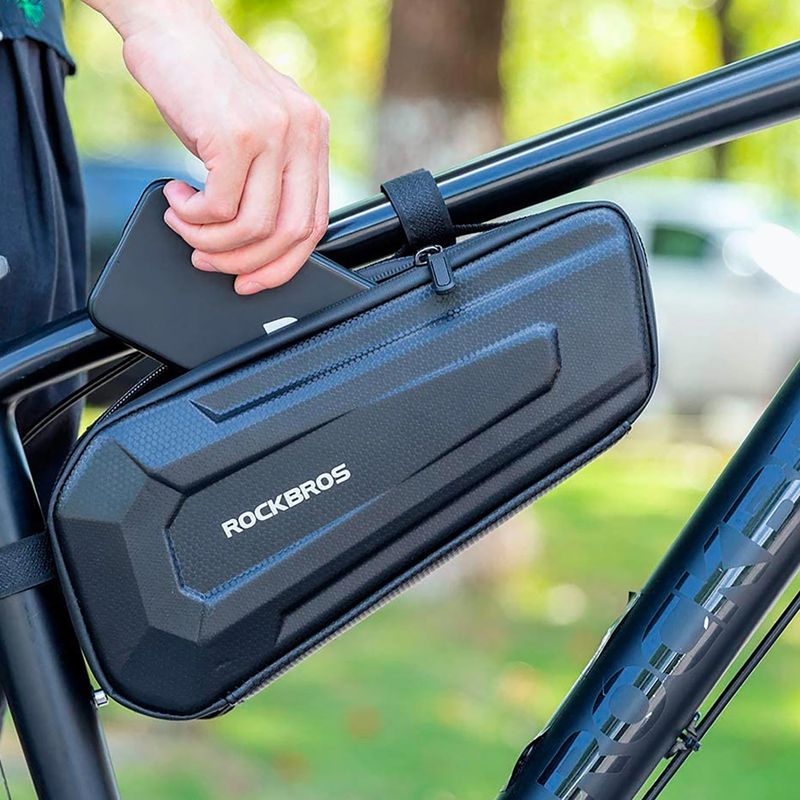 Rockbros B66 1,5 Liter Fahrrad Rahmentasche schwarz