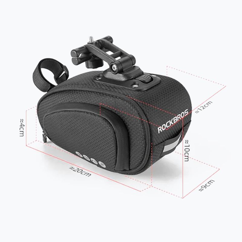 Fahrradtasche unter dem Sattel Rockbros C40 1,2 l schwarz 2