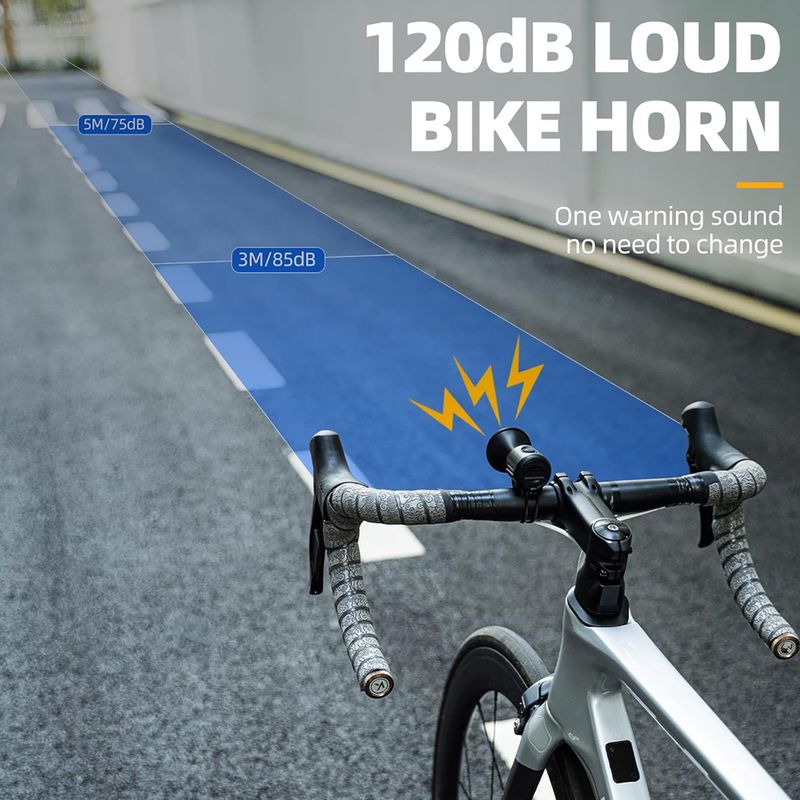 Rockbros Fahrradklingel 34210002 schwarz 4