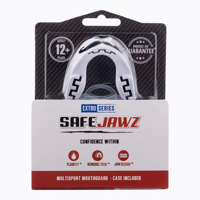 SAFEJAWZ Extro Series Kieferschützer schwarz und weiß SJMOA