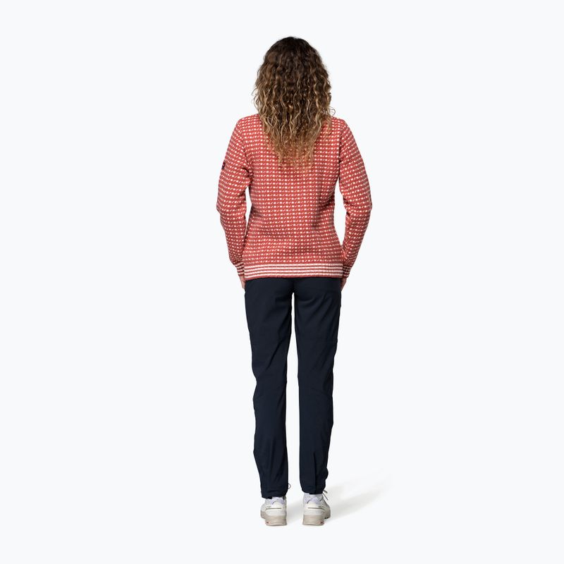 Pullover Devold Islender Refined marsala/offwhite 3