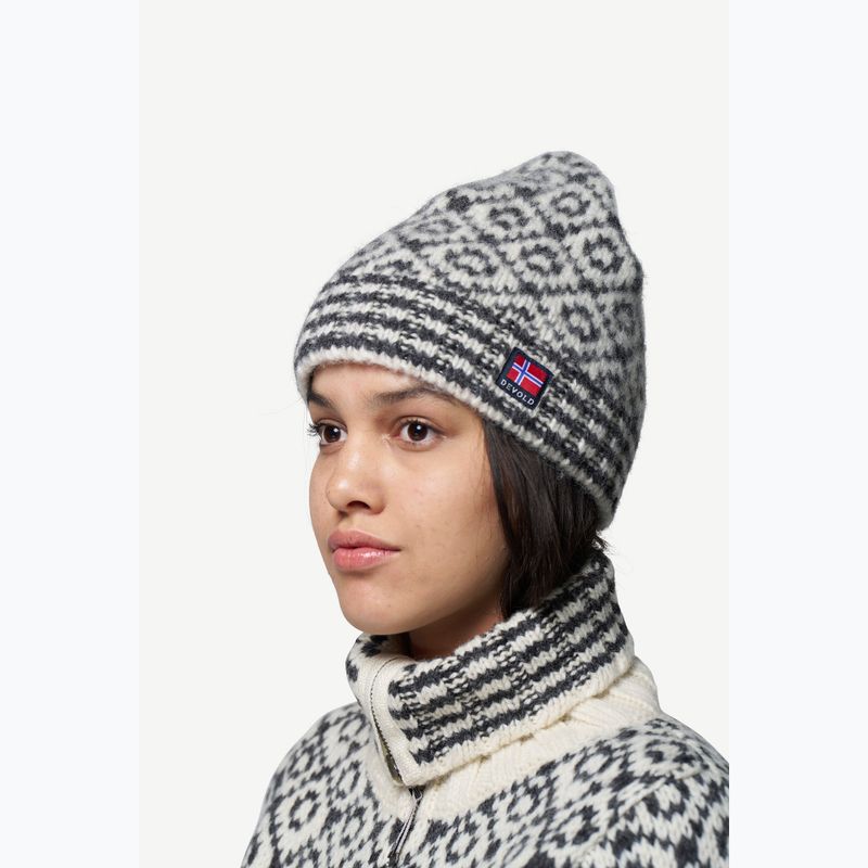Wintermütze Devold Svalbard Wool offwhite/grey 2