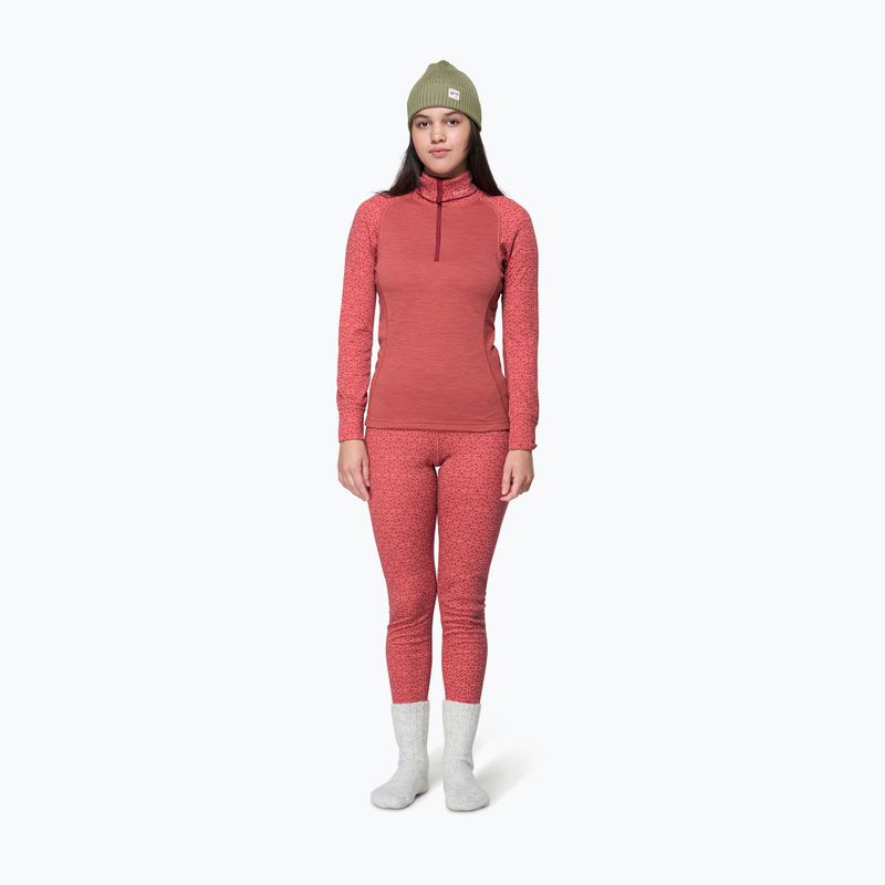 Damen-Funktionssweatshirt Devold Duo Active Merino 205 Zip Neck marsala 2