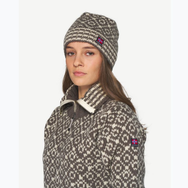 Wintermütze Devold Svalbard Wool falcon/offwhite 2