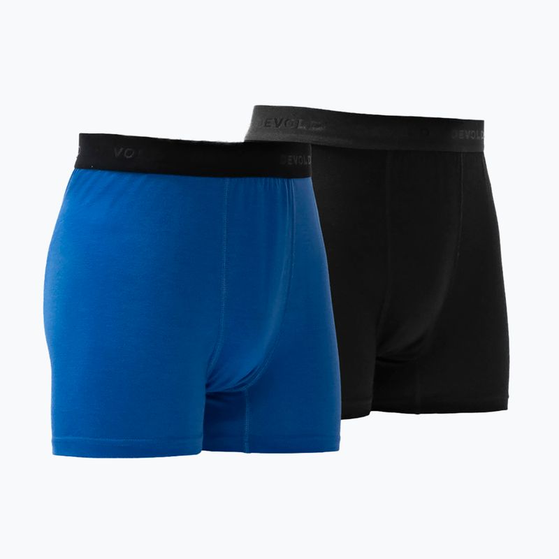 Thermo-Boxershorts für Herren Devold Breeze Merino 150 Hipser 2 pack black/royal 2