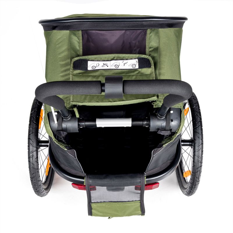 Fahrradanhänger 1 Sitzer Hamax Outback One schwarz-grün 463_HAM 4