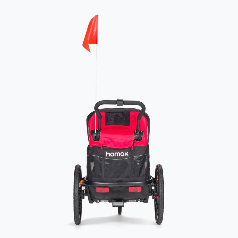 Fahrradanhänger 1 Sitzer Hamax Outback One schwarz-rot 465_HAM 3