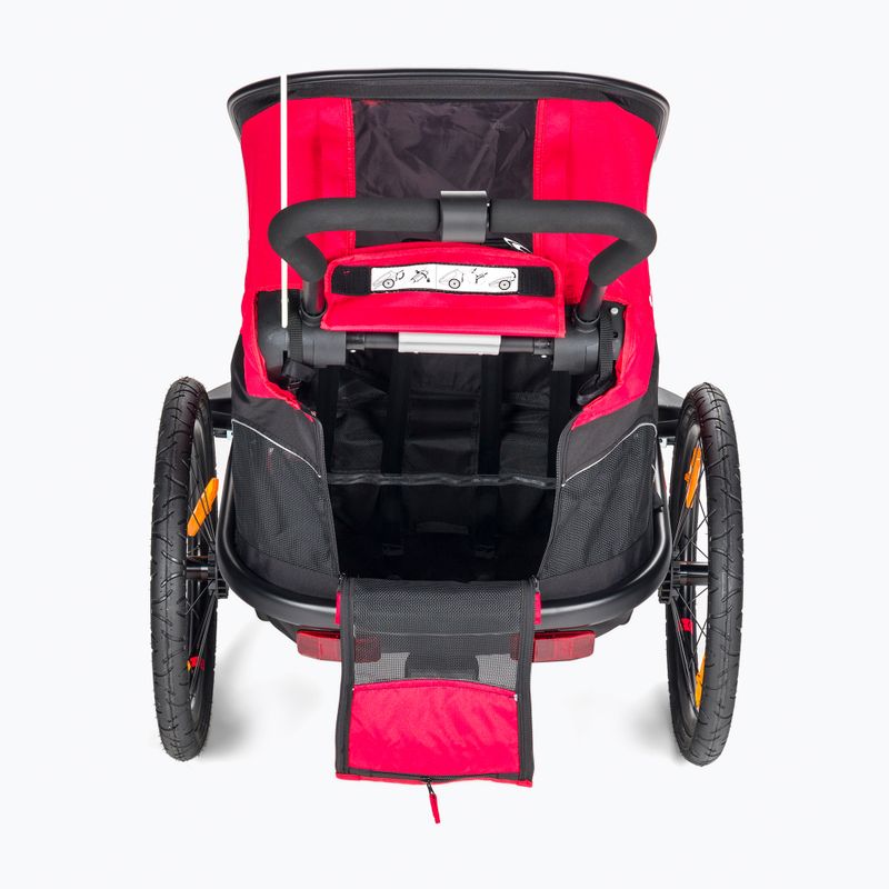 Fahrradanhänger 1 Sitzer Hamax Outback One schwarz-rot 465_HAM 4