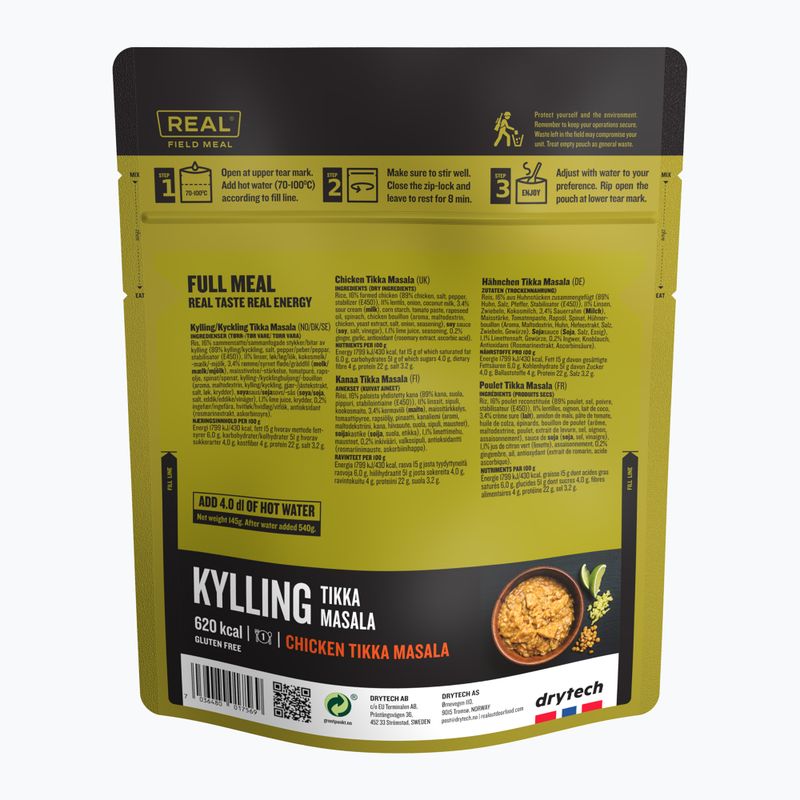 Tiefkühlgetrocknete Lebensmittel Real Turmat Chicken Tikka Masala 145 g 2