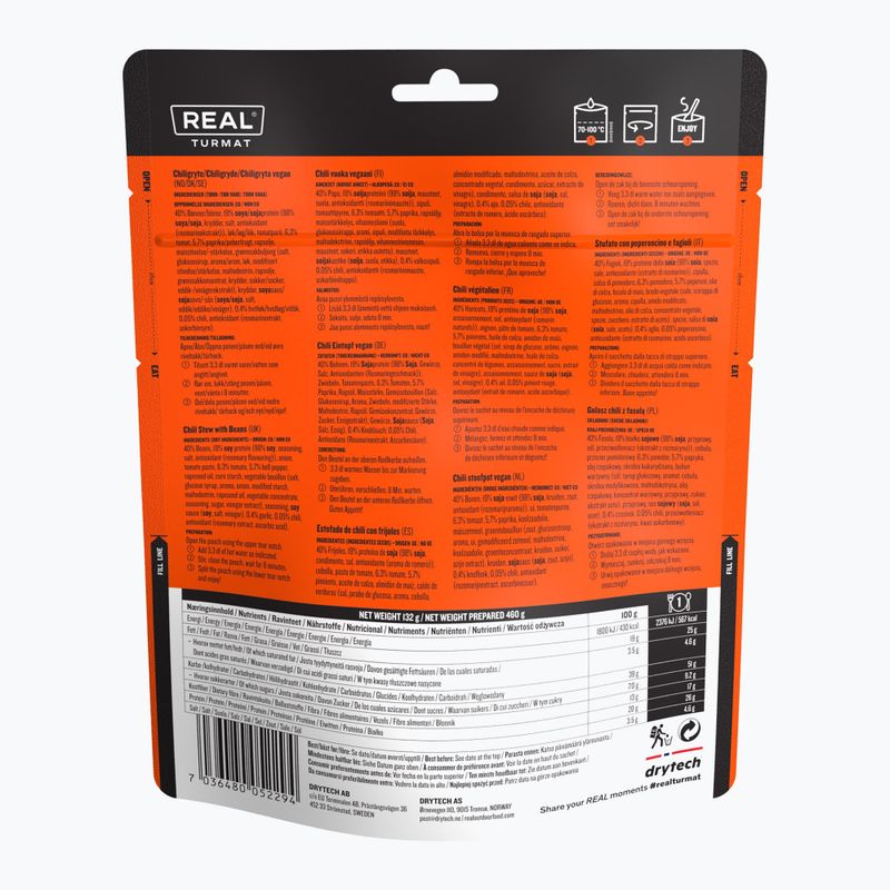 Tiefkühlgetrocknete Lebensmittel Real Turmat Vegan Chili with Beans 132 g 2