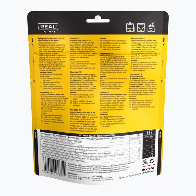 Tiefkühlgetrocknete Lebensmittel Real Turmat Chicken Soup 59 g 2