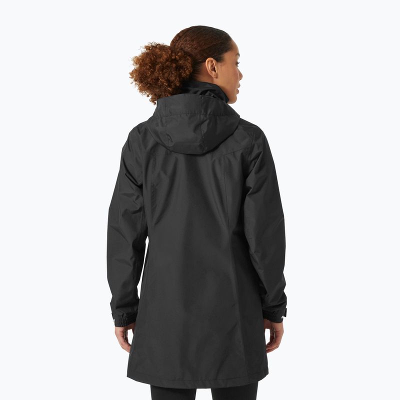 Regenmantel Damen Helly Hansen Aden Long Coat black 2