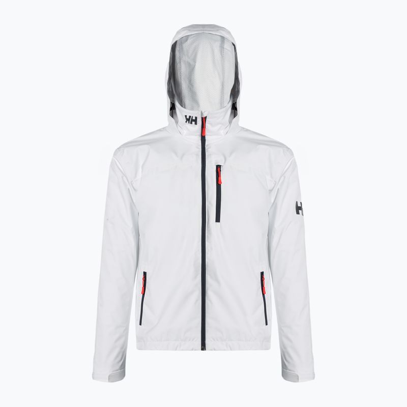 Herren Helly Hansen Crew Kapuzen-Segeljacke Weiß 33875_001 2