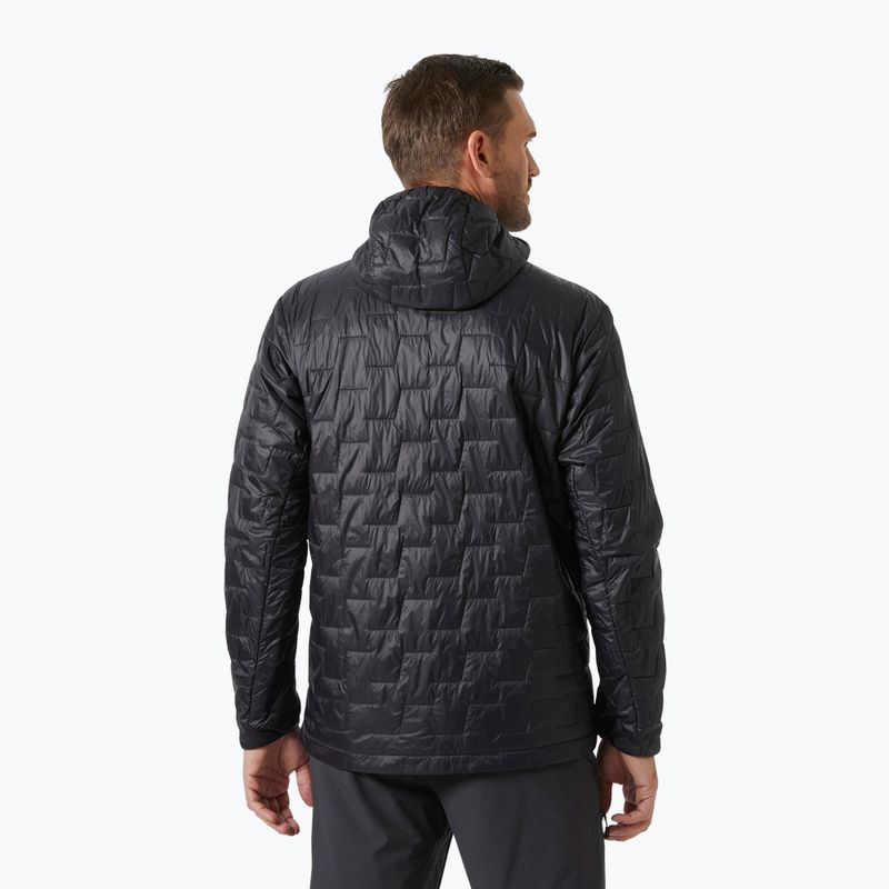 Herren Helly Hansen Lifaloft Hooded Insulator Hybridjacke schwarz matt 2