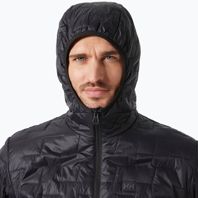 Herren Helly Hansen Lifaloft Hooded Insulator Hybridjacke schwarz matt 3