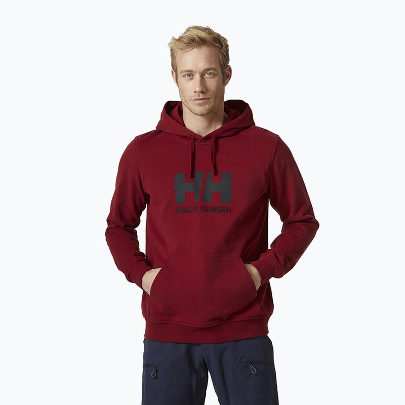 Herren Helly Hansen HH Logo Hoodie weinrot 33977_215