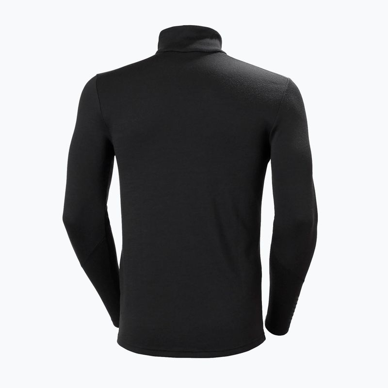 Herren Funktionsshirt langärmlig Helly Hansen Lifa Merino Midweight 1/2 Zip black 2