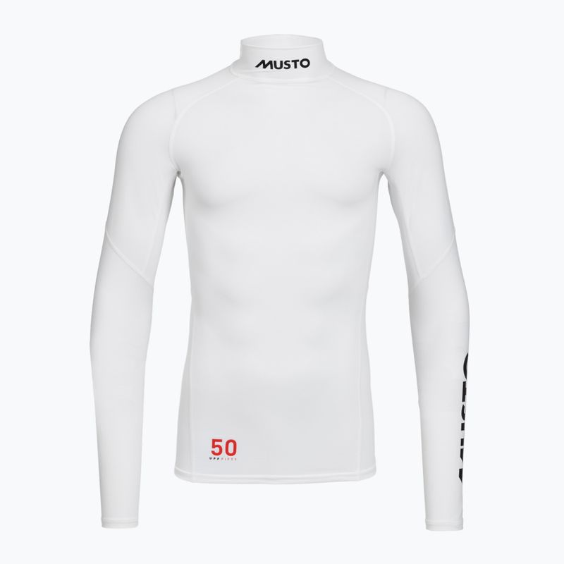 Herren-Bade-Longsleeve Musto Championship Rash Guard white