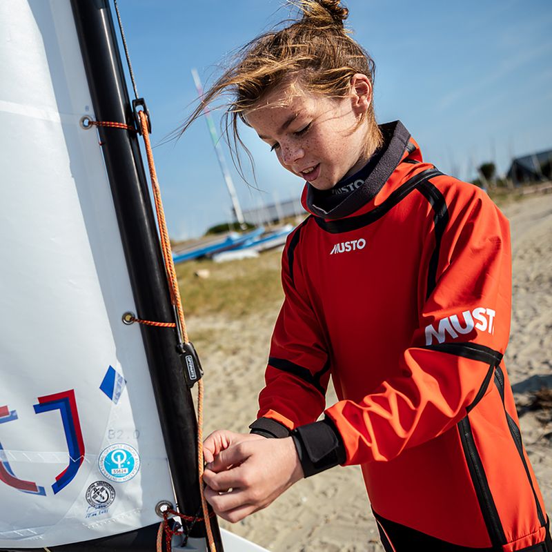 Kinder-Segel-Sweatshirt Musto Championship Aqua Top 2.0 Jr oxy fire 3