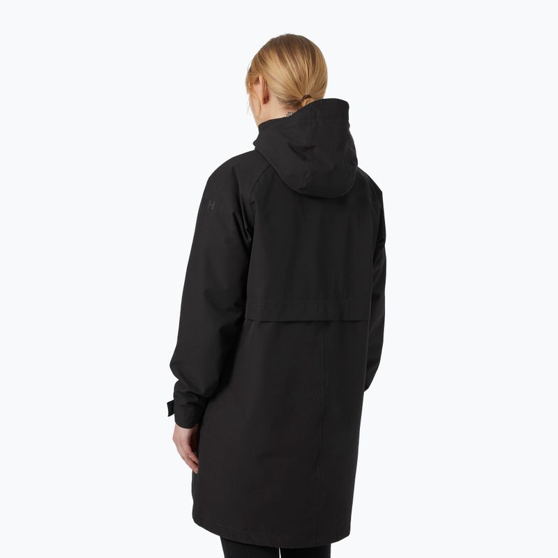 Damen Wintermantel Helly Hansen Mono Material Isolierter Regenmantel schwarz 53652_990 2