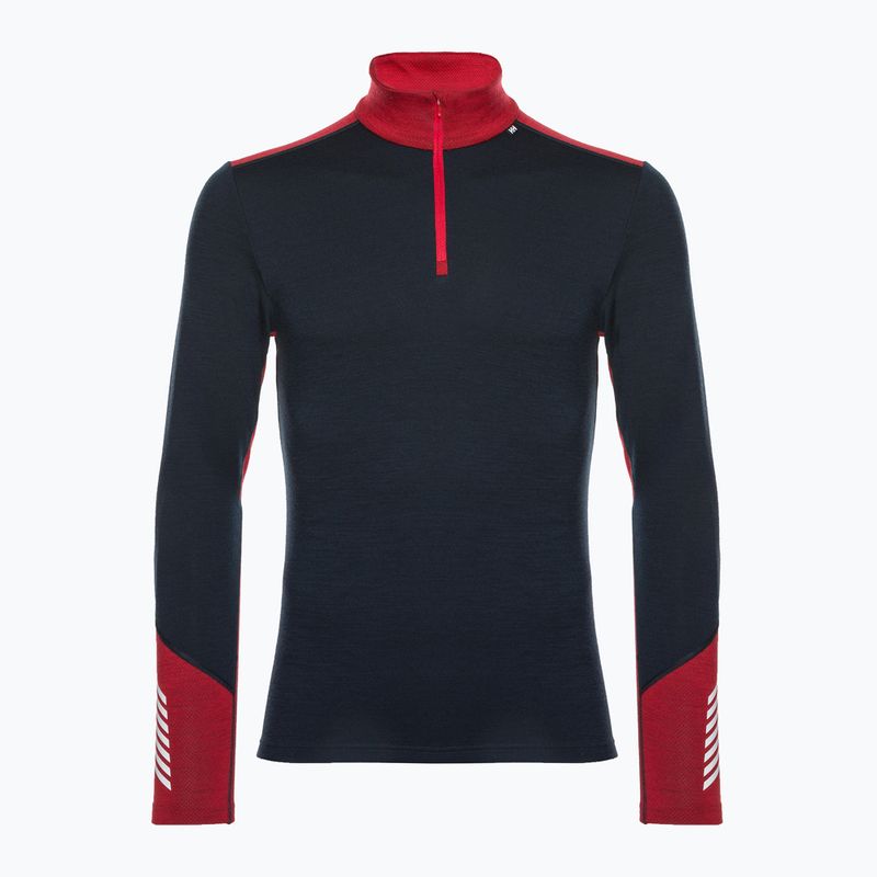 Herren Helly Hansen Lifa Merino Midweight 1/2 Zip Thermo-Sweatshirt navy