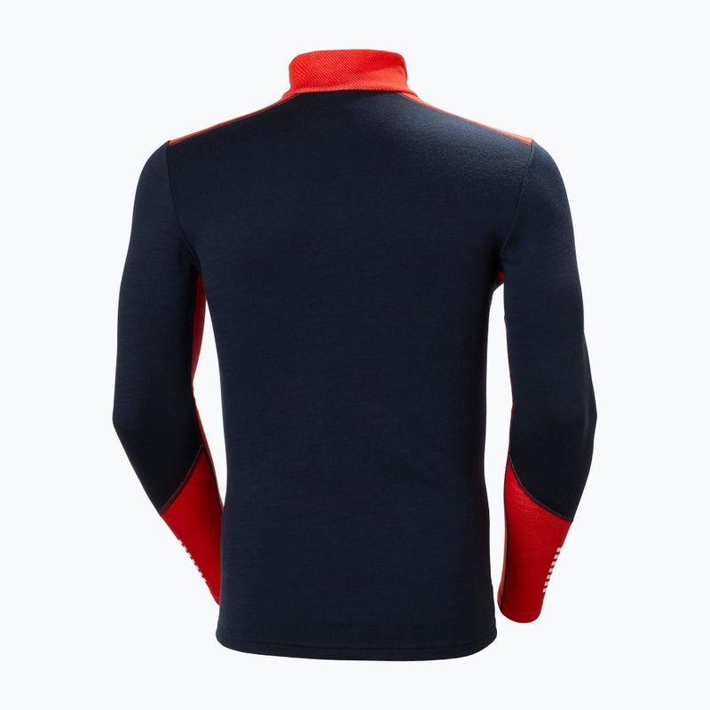 Herren Helly Hansen Lifa Merino Midweight 1/2 Zip Thermo-Sweatshirt navy 6