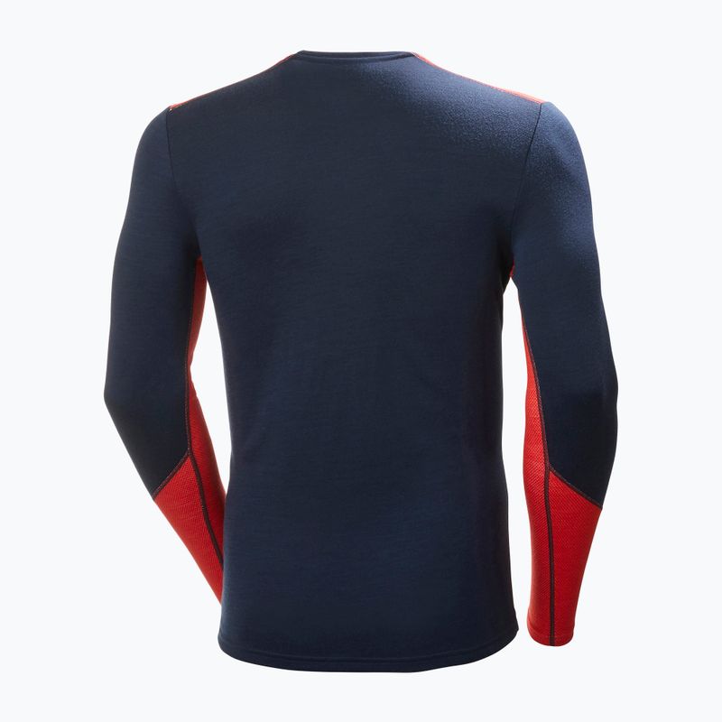 Herren Thermoaktivshirt Helly Hansen Lifa Merino Midweight Crew navy/598 6