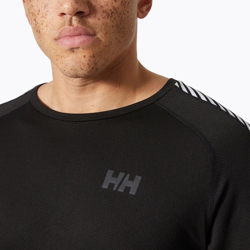Herren Helly Hansen Lifa Active Stripe Crew Thermo-Langarmshirt schwarz 3