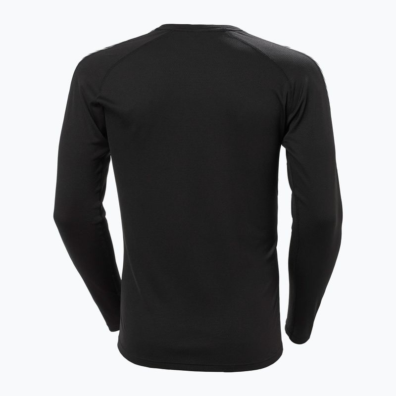 Herren Helly Hansen Lifa Active Stripe Crew Thermo-Langarmshirt schwarz 5