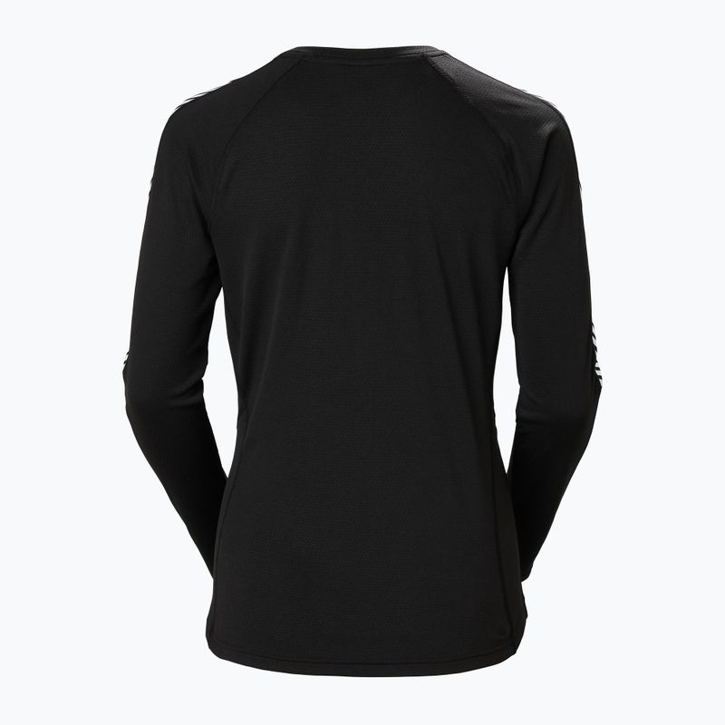 Damen Thermoaktivshirt Helly Hansen Lifa Active Stripe Crew schwarz 2