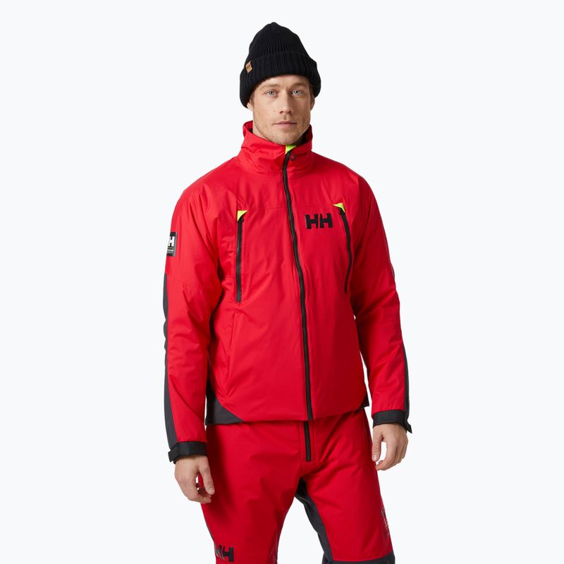 Helly Hansen Aegir H2Flow Midlayer Segeljacke alert rot