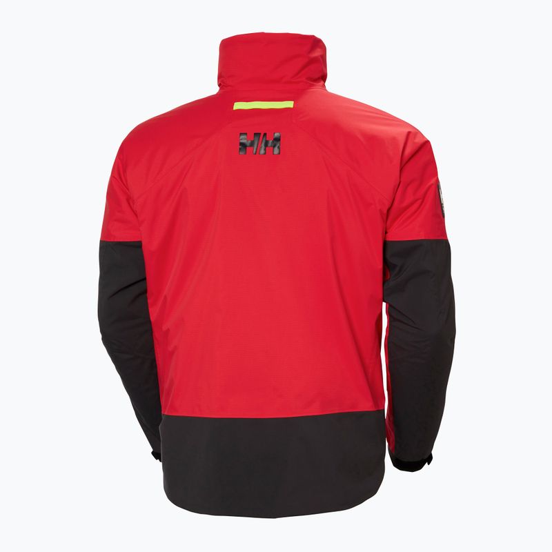 Helly Hansen Aegir H2Flow Midlayer Segeljacke alert rot 7