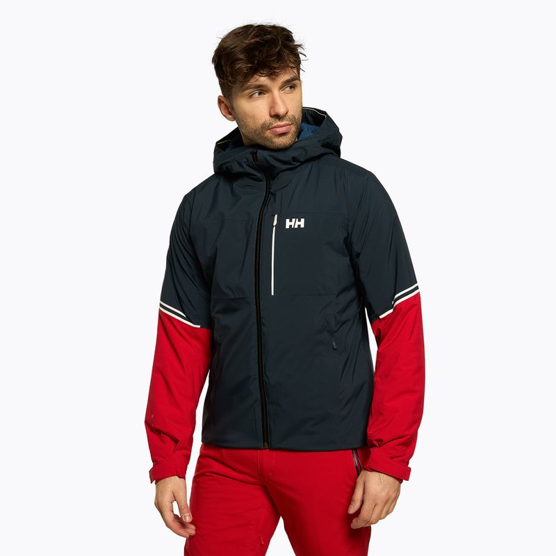 Helly Hansen Herren Carv Lifaloft Skijacke navy blau und rot 65777_597