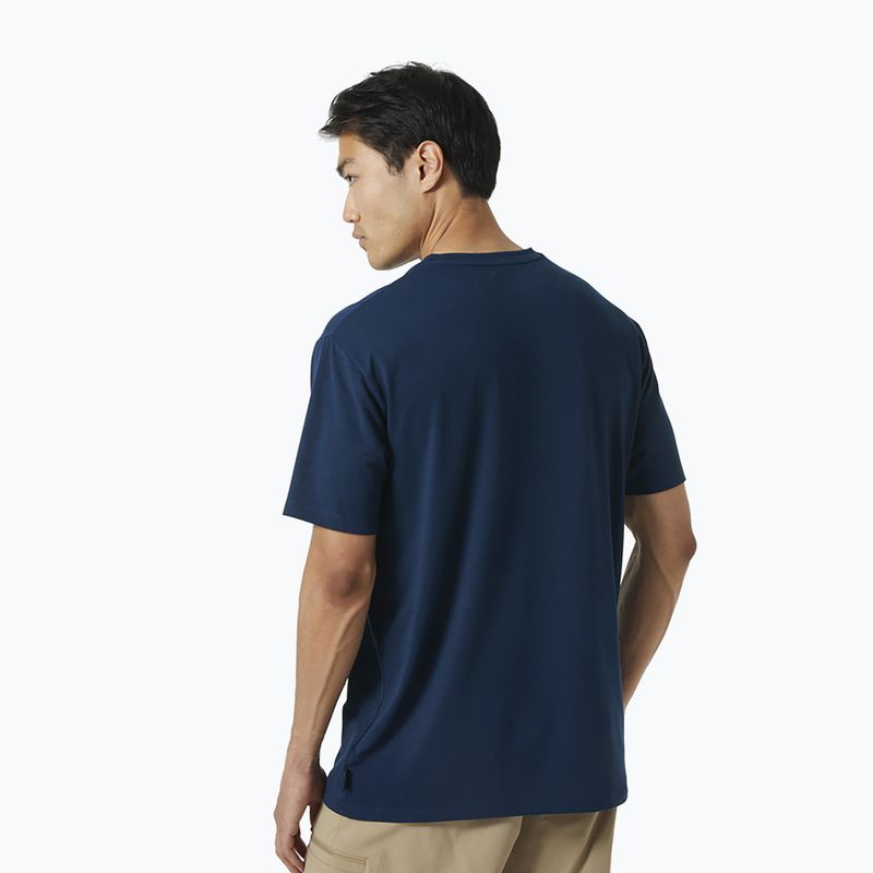 Helly Hansen Skog Recycled Graphic Herren-Trekking-T-Shirt navy blau 63083_584 2