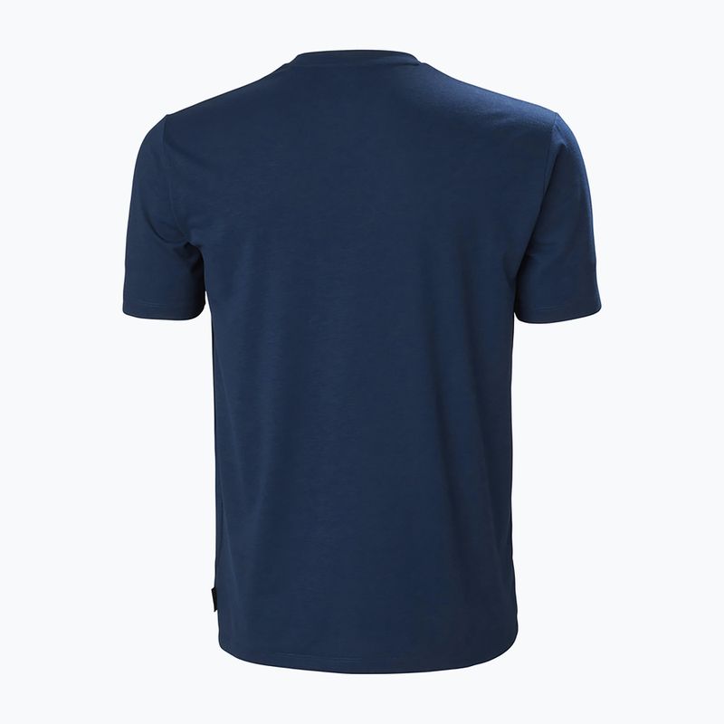 Helly Hansen Skog Recycled Graphic Herren-Trekking-T-Shirt navy blau 63083_584
