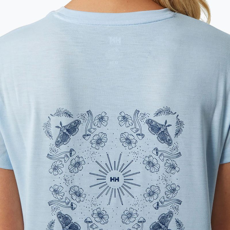 Damen-Trekking-T-Shirt Helly Hansen Skog Recycled Graphic blau 63083_513 3