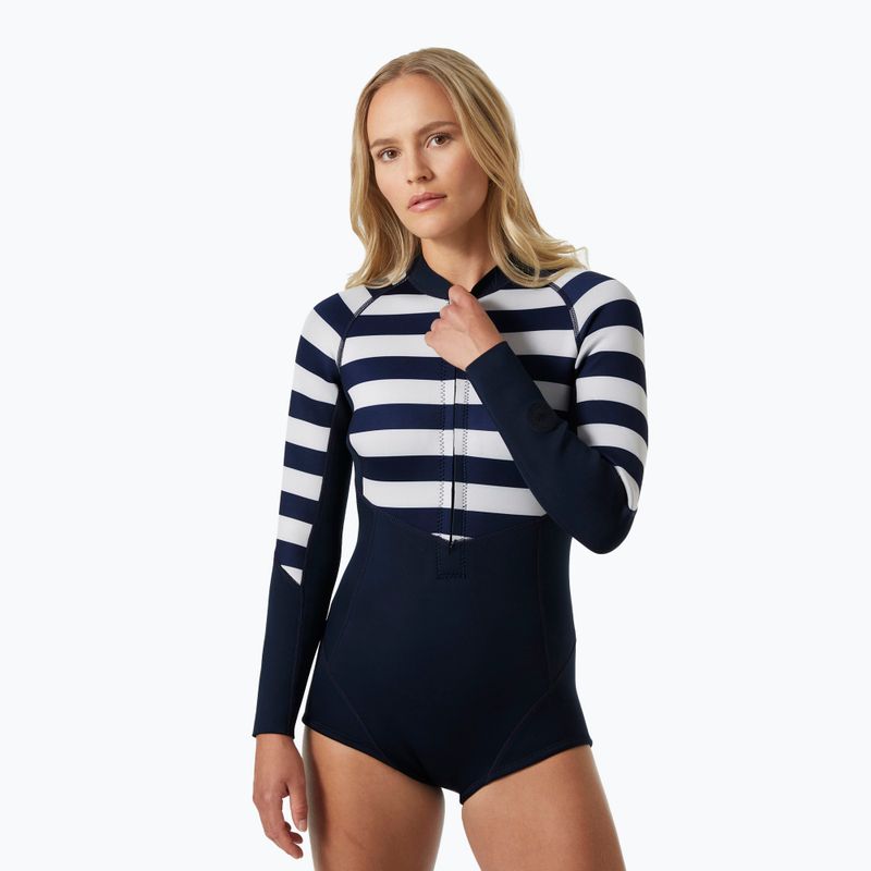 Helly Hansen Waterwear Damen Langarm Neoprenanzug Frühling marine gestreift 3