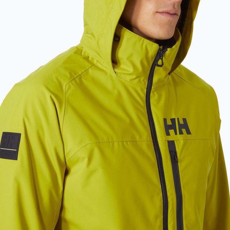 Herren Segeljacke Helly Hansen Hp Racing Lifaloft Hooded helles Moos 3