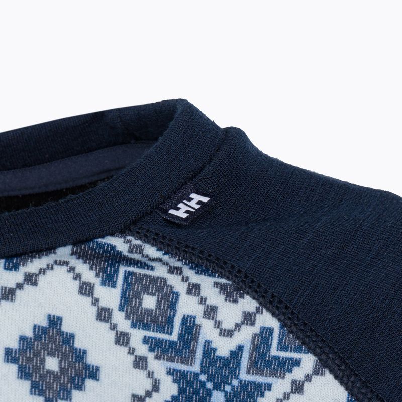 Damen-Thermoaktivshirt Helly Hansen Lifa Merino Midweight Graphic Crew navy star pixel 8