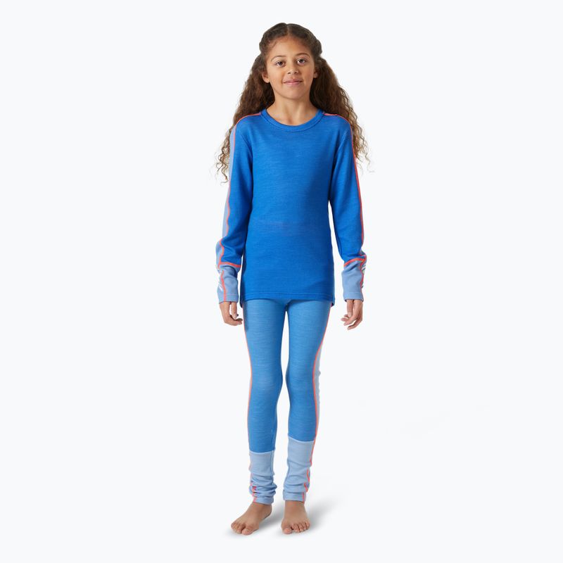 Helly Hansen JR Lifa Merino Midweight ultra blau Kinder Thermo-Unterwäsche-Set