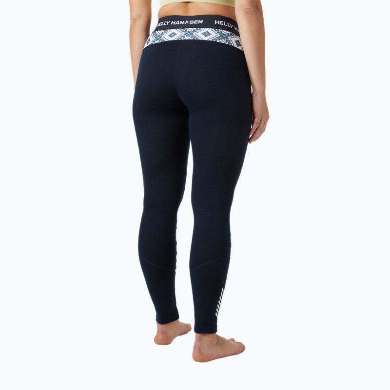 Helly Hansen Lifa Merino Midweight Damen-Thermohose navy star pixel 2