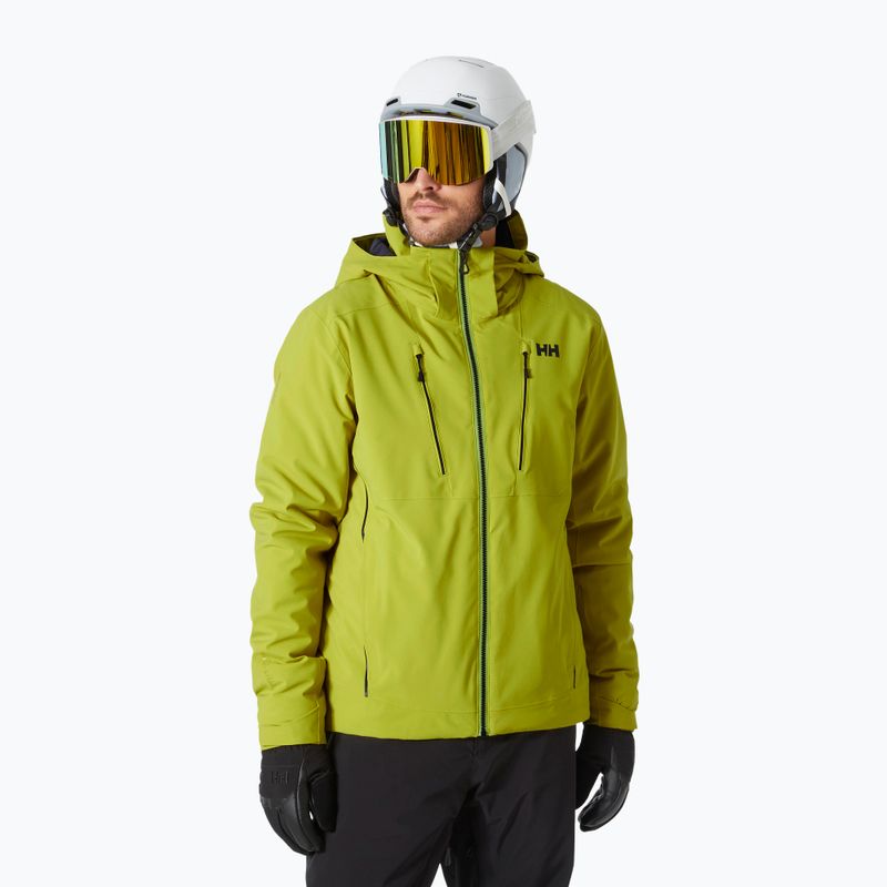 Herren-Skijacke Helly Hansen Alpha 4.0 helles Moos