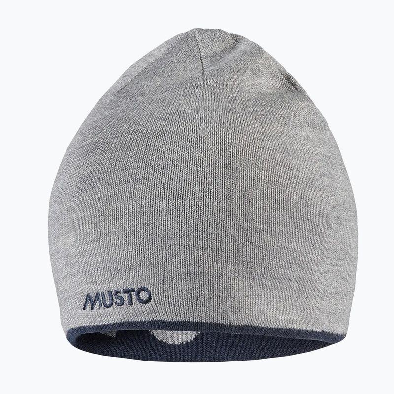Mütze Cap Musto Reversible Beanie grey melange/ navy