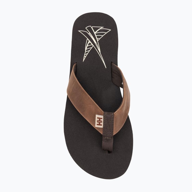 Flip-Flops Herren Helly Hansen Seasand 2 Leather Sandals espresso / fallen rock / c 5