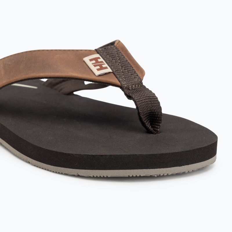 Flip-Flops Herren Helly Hansen Seasand 2 Leather Sandals espresso / fallen rock / c 7