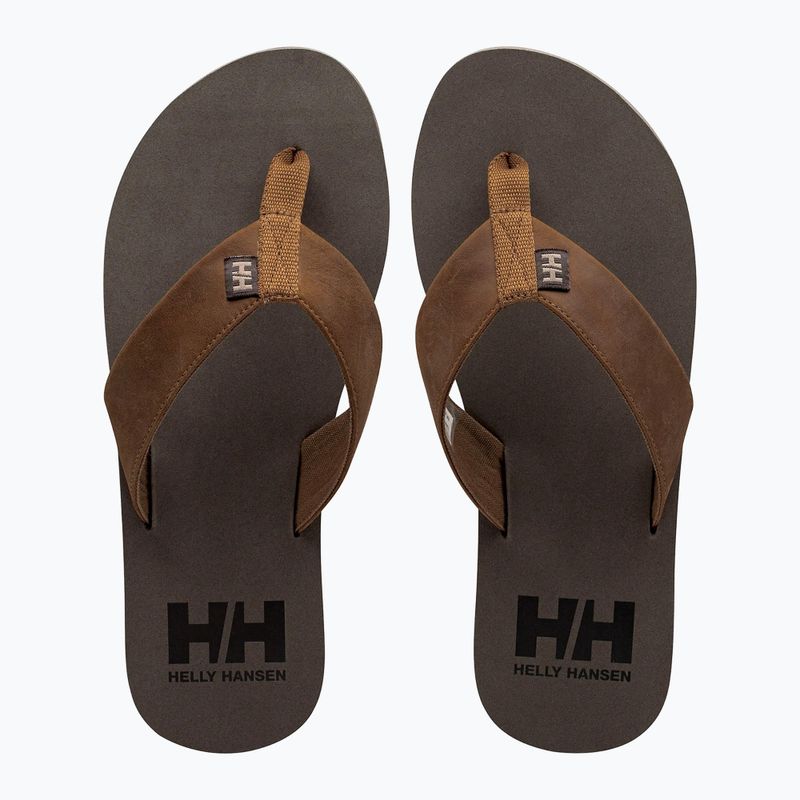 Herren Helly Hansen Seasand 2 Leder Sandalen Honig Weizen Flip Flops
