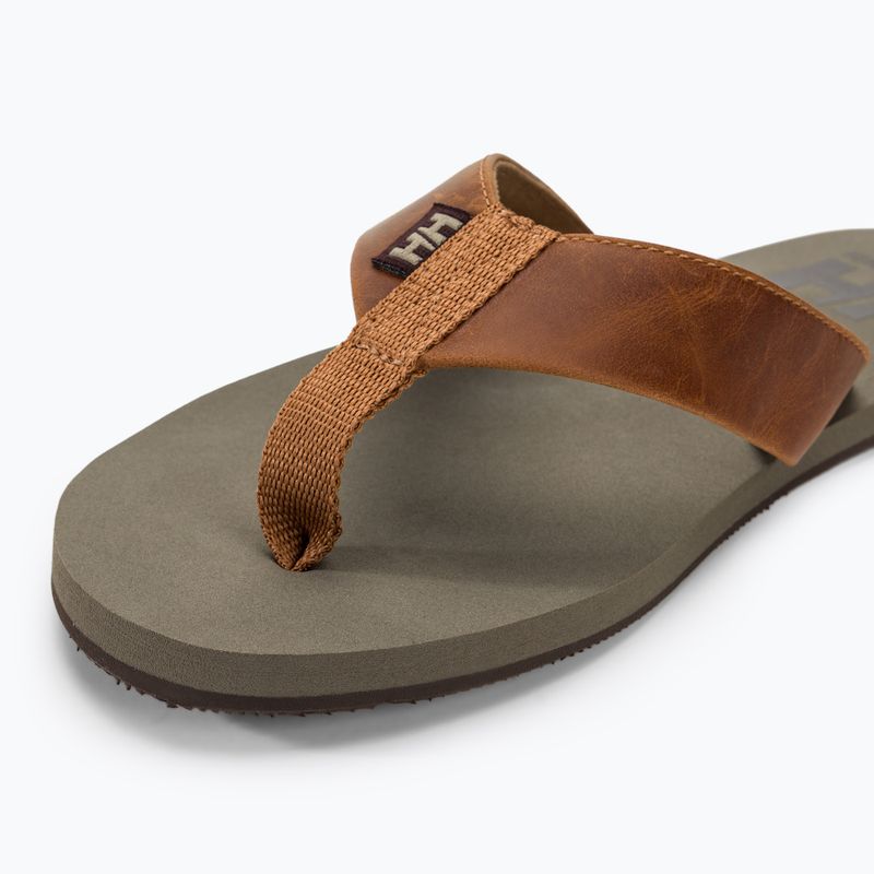 Herren Helly Hansen Seasand 2 Leder Sandalen Honig Weizen Flip Flops
