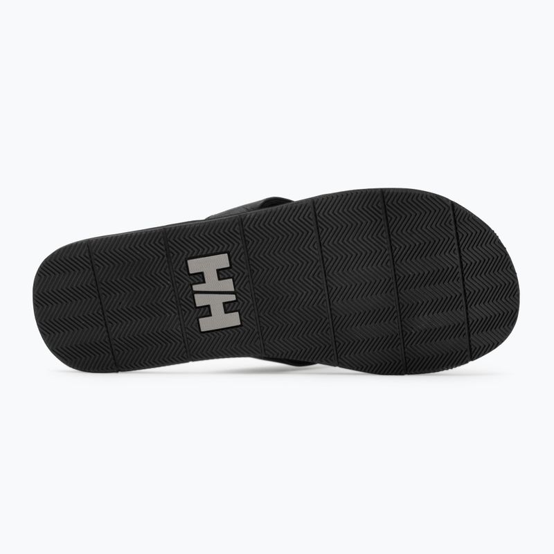 Flip-Flops Herren Helly Hansen Seasand 2 Leather Sandals black / fallen rock 4